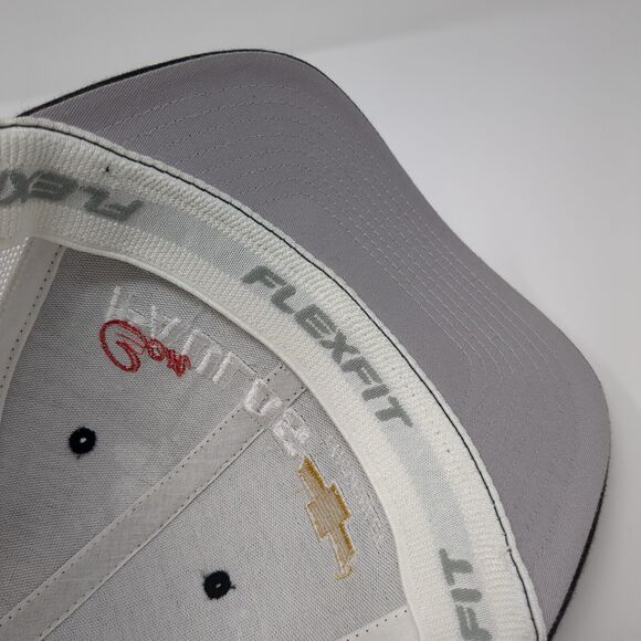 Con Paulos Chevrolet Fitted Mesh Back Trucker Hat Black S/M Flexfit - Picture 7 of 8